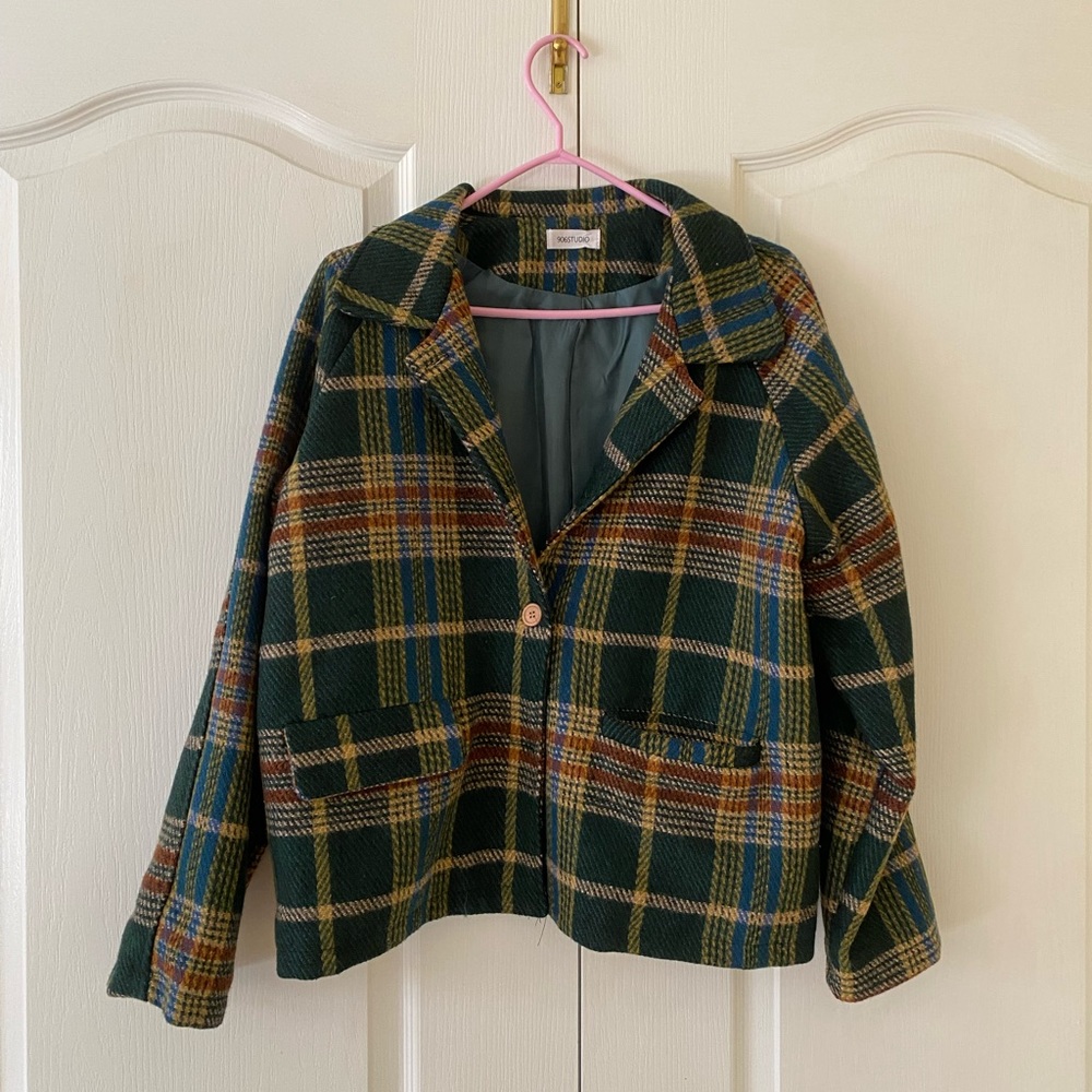 Green Plaid jacket